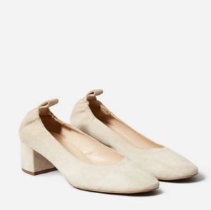 Everlane Day Heel Natural Suede Size 11